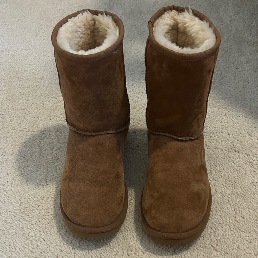 UGG Chestnut Shearling-Lined Boots size 7